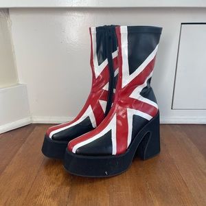 Spice Girls British Flag Boots